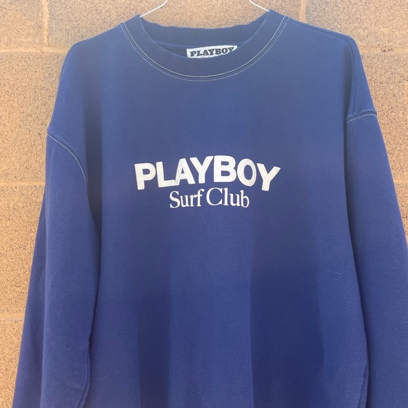 Playboy Blue Sweater, size Large, good condition - Picture 4 of 4